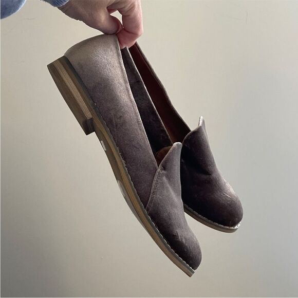 Indigo Rd Velvet Driving Loafers Size 6 Shoes Classic Retro Flats Old Money Prep - Picture 5 of 13